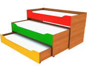 Ліжко розсувне тримісне