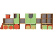 Стінка ігрова (6 секцій) з викатними шухлядами
