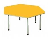 Стіл дитячий шестикутний жовтий