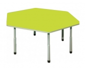 Стіл дитячий шестикутний салатовий