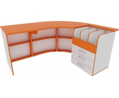 Кафедра бібліотекаря з тумбою для формулірів