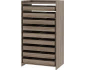 Комод для газет на 2 секції (9 ящиків)