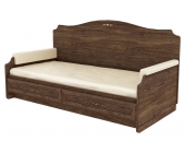 Ліжко - диван з м'якими боковинами