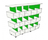 Стелаж двосторонній №3