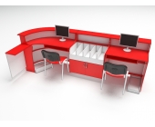 Стіл бібліотекаря кутовий на два робочих місця