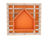 Стелаж-диван "Будинок"