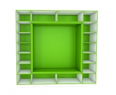 Стелаж-диван "Куб"