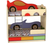 Ліжко двоярусне "Кабріолет-Машинка"