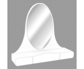 Надбудова на комод, дзеркало з шухлядками