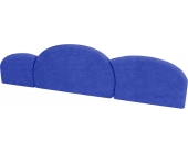 Комплект м'яких подушок на ліжко (3шт)