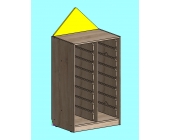 Секція для дидактичного матеріалу з полицями низька