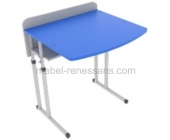 Парта «Ростішка Хвиля-4» (з регулюванням по висоті,  регульованим кутом нахилу та бортом)