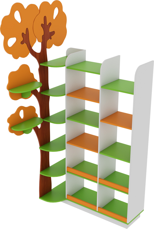 Стеллаж угловой «Дерево»