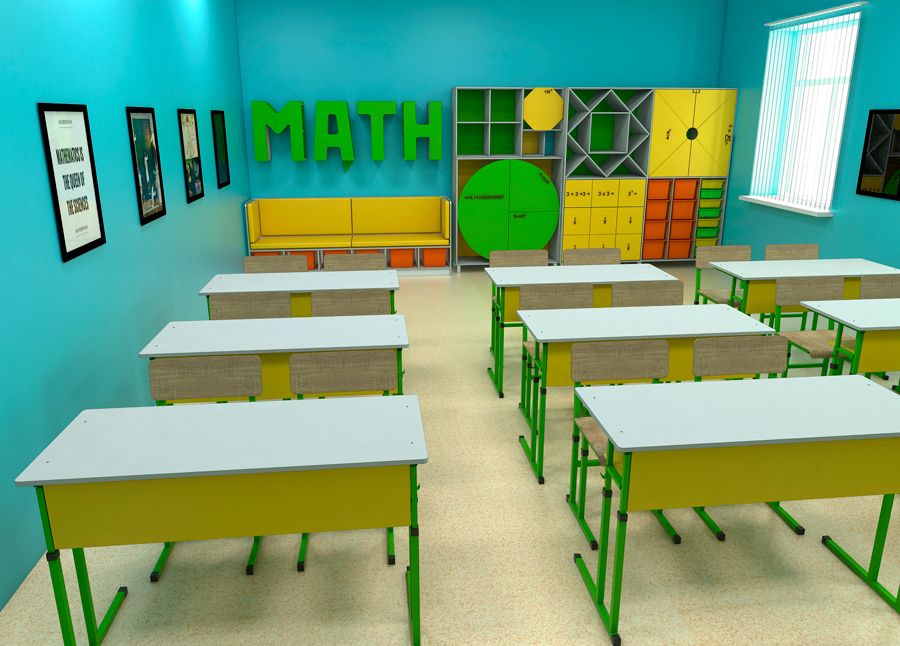 Мебель для школ. Кабинет математики 6