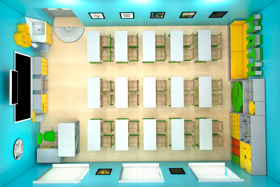 Мебель для школ. Кабинет математики 7